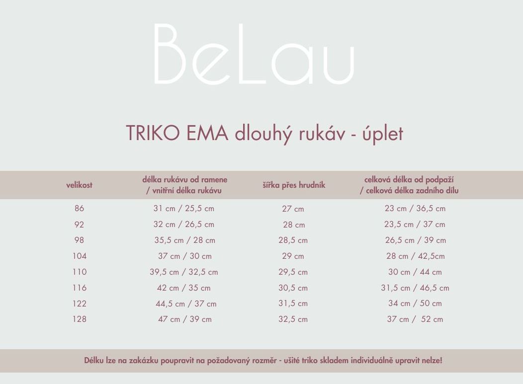 TRIKO EMA dlouhý rukáv